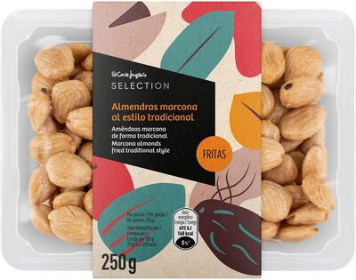 Almendras marcona fritas front packaging