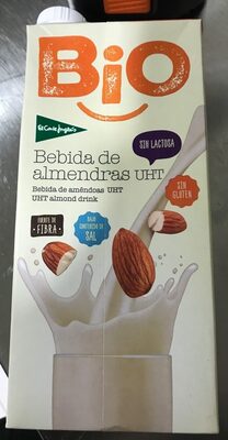 Bebida de almendras UHT front packaging