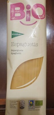 Espaguetis ecológicos nutrition facts table