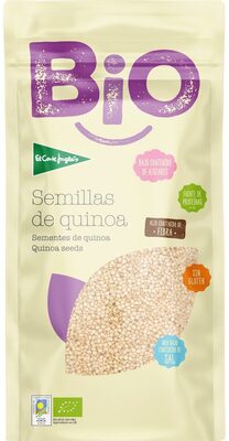 Semillas de quinoa ecológicas y sin gluten front packaging