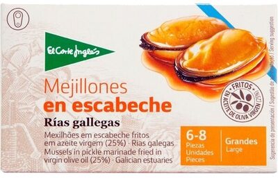 Mejillones en escabeche front packaging