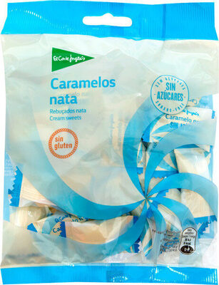 Caramelos duros de nata sin azúcares y sin gluten