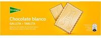 Chocolate blanco galleta