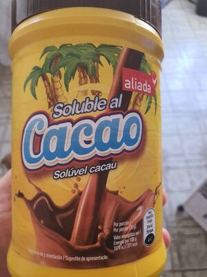 Cacao soluble front packaging