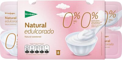 Yogur natural desnatado edulcorado