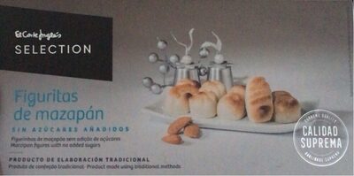 Figuritas de mazapán sin azúcares front packaging