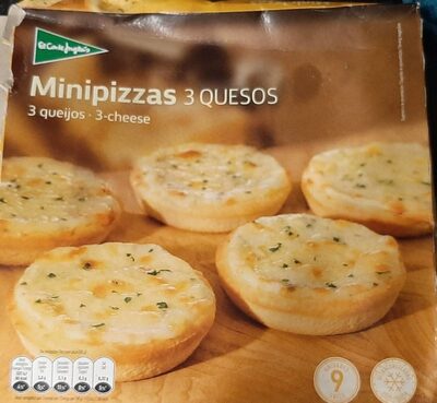 Minipizzas 3 quesos front packaging