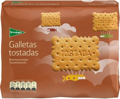 Galletas tostadas front packaging