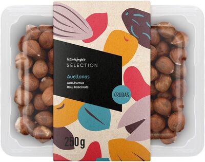 Avellanas crudas front packaging