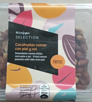 Cacahuetes runner con piel y sal