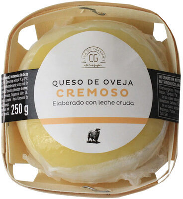 Queso oveja cremoso c.g. front packaging