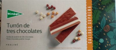 Turrón de tres chocolates