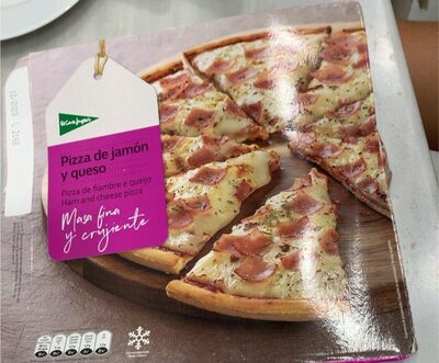 Pizza de jamon y queso