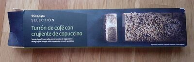 Turrón de café con crujiente de capuccino