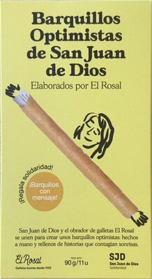 Barquillos optimistas de SJD front packaging