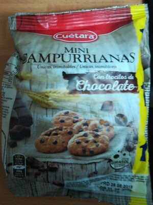 Mini campurrianas con trocitos de chocolate