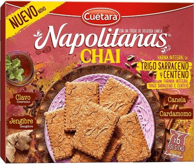 Napolitanas Chai front packaging