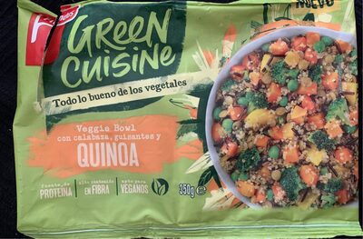 Green Cuisine: Veggie Bawl con calabaza, guisantes y quinoa