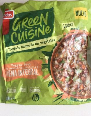 Veggie Bowl con zanahoria, lentejas y avena integral