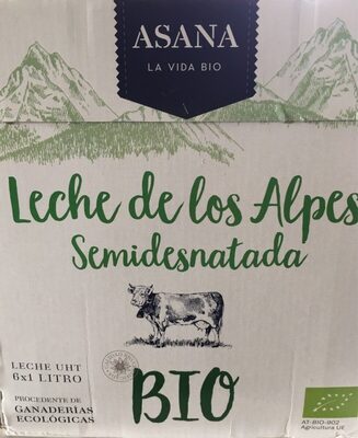 Leche semidesnatada ASANA