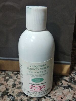 Colorante líquido verde