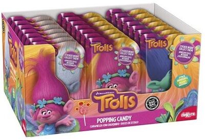 3 Sucettes Poudre Pétillante Trolls