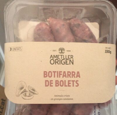 Botifarra de bolets front packaging