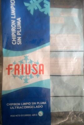 Chipirón limpio sin pluma