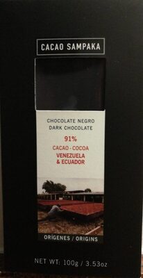Chocolate negro 91% Venezuela & Ecuador