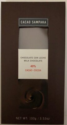 Chocolate con leche 40% cacao