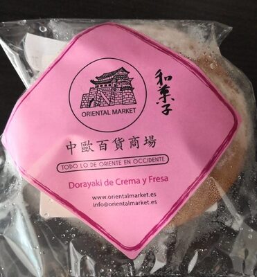 Dorayaki de Crema y Fresa