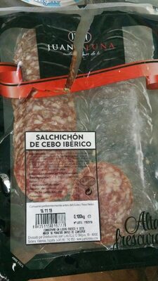 Salchichón de cebo iberico front packaging