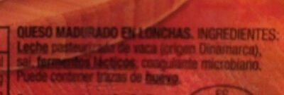 Havarti ingredients label