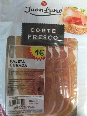 Paleta curada front packaging