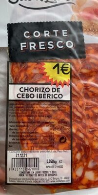 Chorizo de cebo iberico front packaging