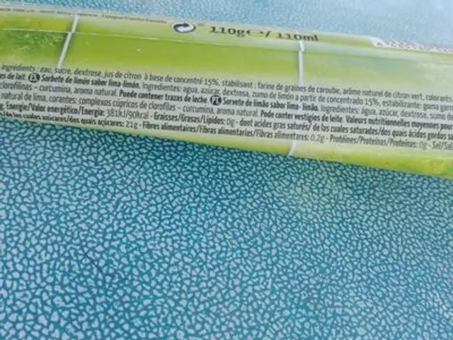 Squeeze up ingredients label