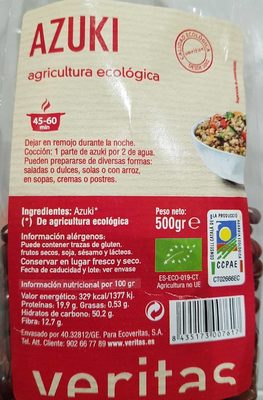 Azuki Eco Veritas 500G imp