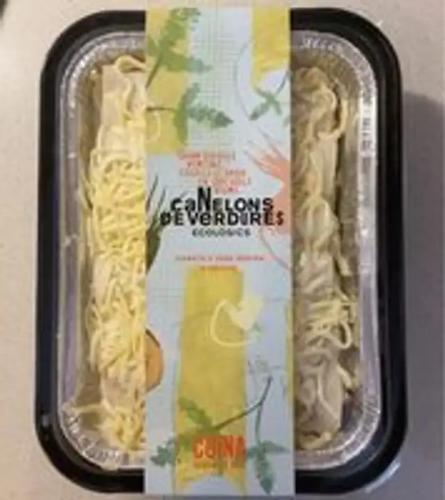 Canelones de verdura