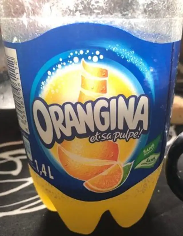 Orangina front packaging