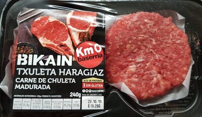 Bikain Hamburguesa  con carne de chuleta madurada front packaging