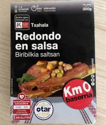 Redondo en salsa front packaging