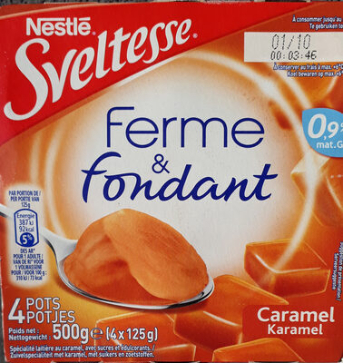 Sveltesse Ferme et Fondant saveur caramel 4x125g prix choc