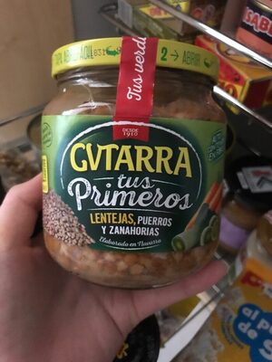 Lentejas, puerros y zanahorias