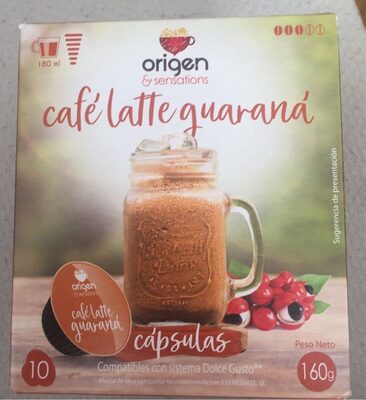 Café latte guaraná