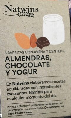 ALMENDRAS, CHOCOLATE Y YOGUR