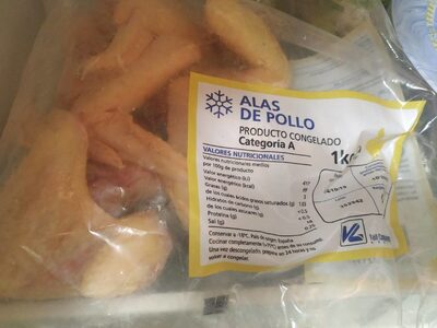Alitas de pollo congeladas