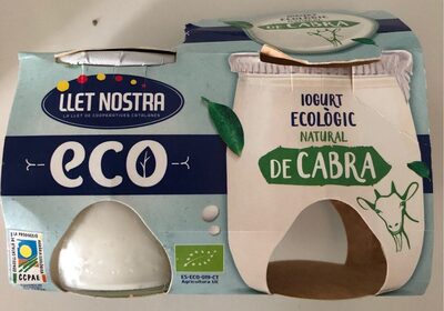 Iogurt ecológico natural de cabra