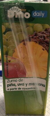 Zumo de piña, uva y manzana