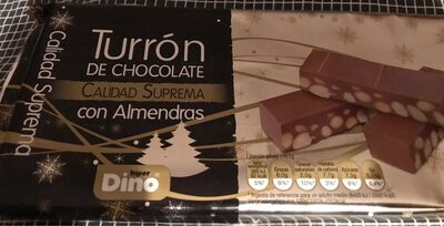 Turrón de chocolate con almendras