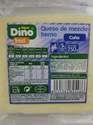 Queso mezcla tierno cuña